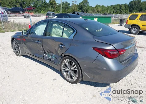 2021 Infiniti Q50 Sensory z USA, uszkodzony, nr VIN JN1EV7CP6MM700406